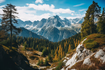 Fototapeta premium landscape in the mountains