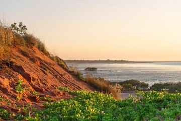 Scenic view of Simpson beach in Broome, Australia