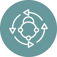 Vector Design Metabolism Icon Style