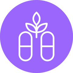 Vector Design Cbd Capsules Icon Style