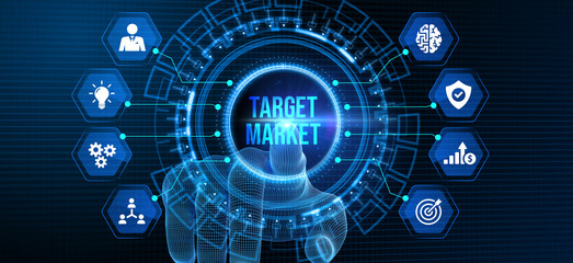 Obraz premium Success and business target concept, project management, strategy development. 3d illustration