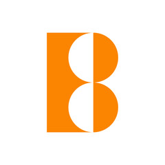 Monogram initial b letter mark logo design. Monogram design vector b logo. Monogram initial letter mark b logo. Design simple b monogram