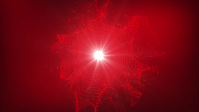 Awakening the Root or Muladhara Chakra Symbol-Vibrant 4K Video Animation