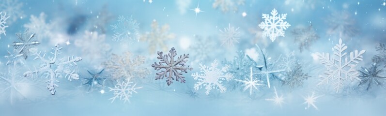 Snowflakes banner