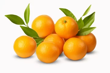 Fotobehang isolated orange kumquat on transparent background. Generative AI © Saffron