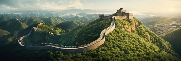 Papier Peint photo Lavable Mur chinois The Great Wall of China