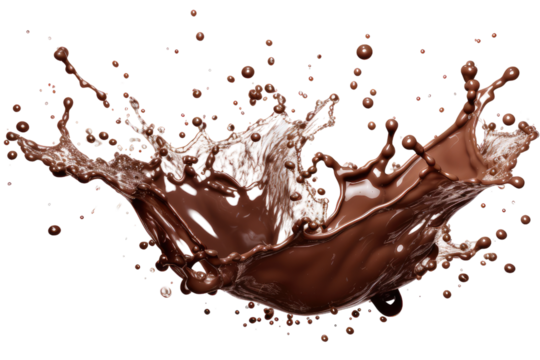 Tempting dessert photography, featuring a decadent chocolate splash. An artful portrayal of mouthwatering sweetness.