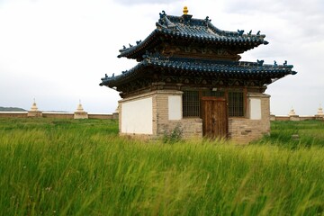 Stunning view of Erdene Zu Monastery in Kharkhorin, Mongolia