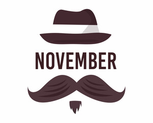 November no shave month, mental health prostate cancer November Prostate cancer awareness with black mustache