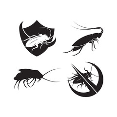 Cockroach icon,vector illustration logo design