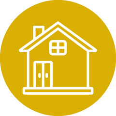 House Sitting Icon Style