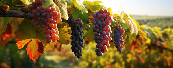 Harvest Season Drenches The Vineyard In Autumnal Hues
