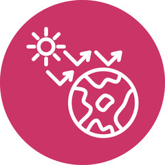 Greenhouse Effect Icon Style