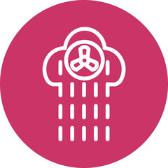 Nuclear Pollution Icon Style