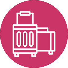Travel Luggage Icon Style