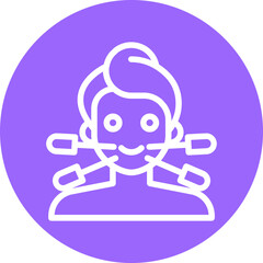 Face Acupuncture Icon Style