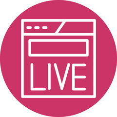 Live Stream Icon Style