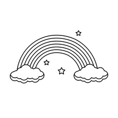 Rainbow Outline Icon
