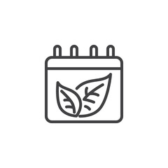 Meatless Monday day line icon