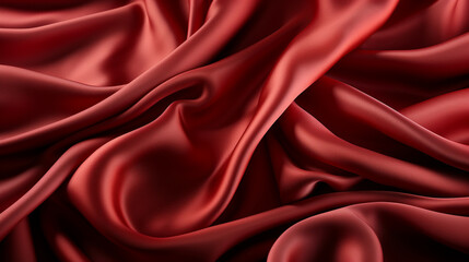 Obraz premium red satin background HD 8K wallpaper Stock Photographic Image