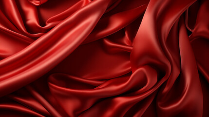 Obraz premium red silk background HD 8K wallpaper Stock Photographic Image