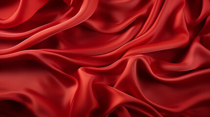 Obraz premium red silk background HD 8K wallpaper Stock Photographic Image