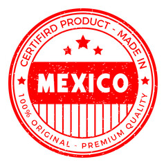 Mexico Country Rubber Stamp.