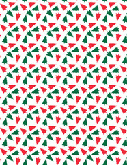 Classic White, Green, and Red Pattern for Textiles, Wrapping, and Web Art