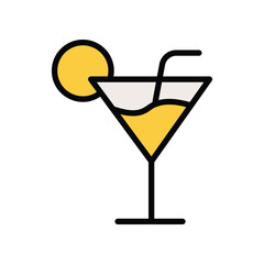 Drink icon isolate white background vector stock illustration