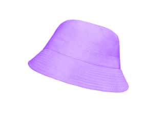 Purple bucket hat isolated PNG transparent
