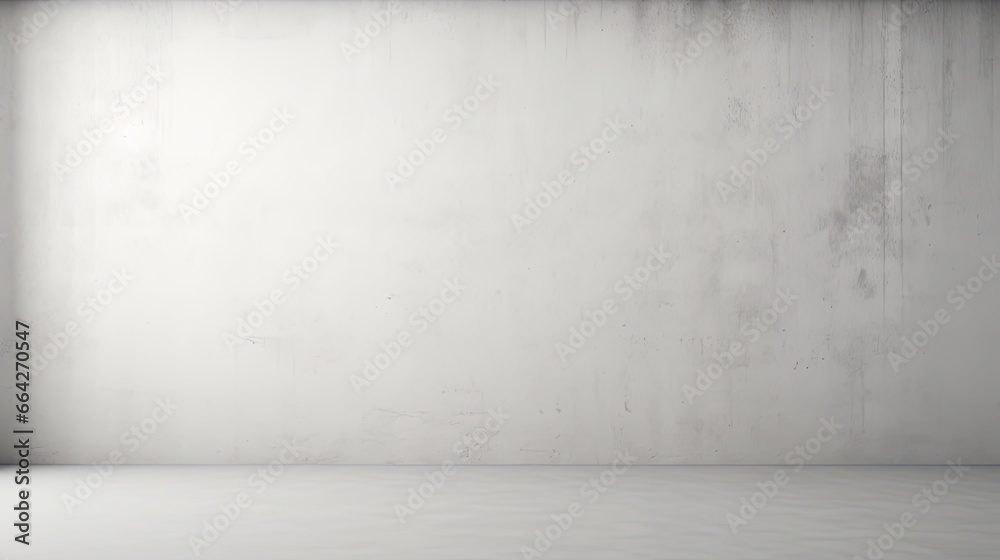 Poster blank white concrete wall minimalistic backdrop for presentations and web design ample text space