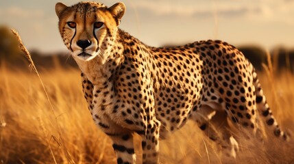 A stunning creature from Africa the Kenyan cheetah