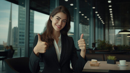 Successful Businesswoman Posing for a Photo. Fictional characters created by Generated AI.