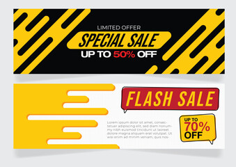 special sale flash sale modern design banner