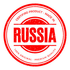 Russia Country Rubber Stamp.