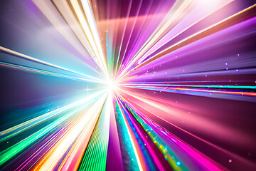 Fototapeta premium Color, light, and beauty. Generative AI