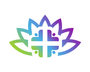 lotus flower people icon