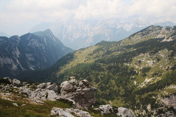 Fototapeta premium The Trenta Valley, Triglav National Park, Slovenia 