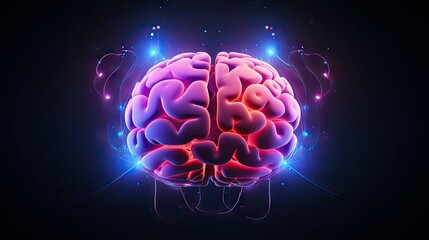 AI Brain Logo Creative Intelligence