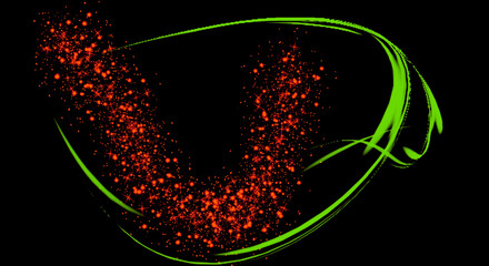 Star Dust with green light 