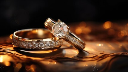 Close up shots of wedding rings in photography capture the love and commitment of a couple showcasing elegance and significance