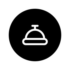 desk bell circular line icon