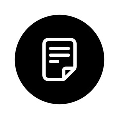 document circular line icon