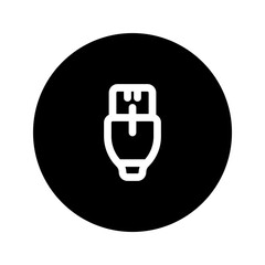 ethernet circular line icon