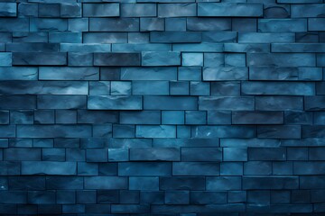 Blue brick wall texture background. Abstract blue brick wall texture background.