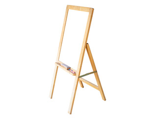 Advertising stand banners mockup, Mock up of a standing poster, Blank wood frame outdoor stand mockup poster display