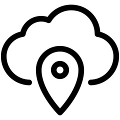 cloud location icon