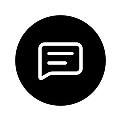 chat circular line icon