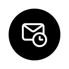 email circular line icon