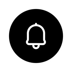 Fototapeta premium notification bell circular line icon
